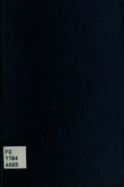 Anthologie des poètes du Divan. Avec une introduction par Pierre Lièvre