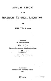 Diplomatic Correspondence Of The Republic Of Texas