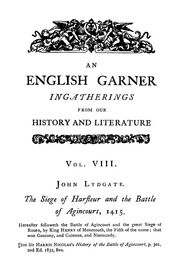 An English Garner Vol Viii