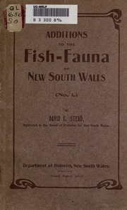 Additions To The Fish-fauna Of New South Wales (no. 1.)