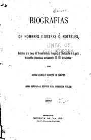 Biografías de hombres ilustres ó notables, relativas á la época del ...