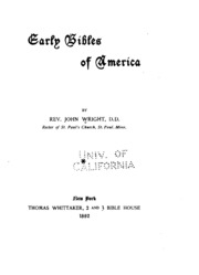 Early Bibles Of America