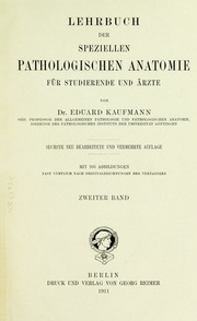 Lehrbuch Der Speziellen Pathologischen Anatomie