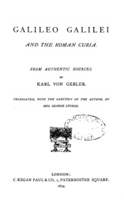 Galileo Galilei And The Roman Curia