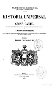 Historia universal Épocas VIII, IX, X y XI