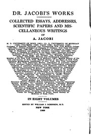 Dr. Jacobi's Works