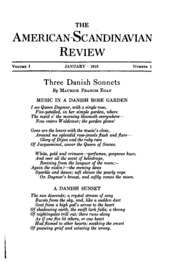 The American-scandinavian Review