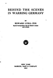 Behind The Scenes In Warring Germany