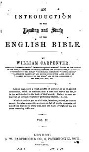 An Introduction To The Reading And Study Of The English Bible