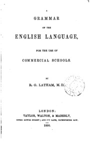 A Grammar Of The English Language For ... Commercial Schools