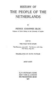 History Of The People Of The Netherlands;