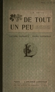 De Tout Un Peu; Livre De Lecture Courante