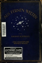 Aus fernen Welten : eine volkstümliche Himmelskunde