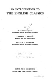 An Introduction To The English Classics