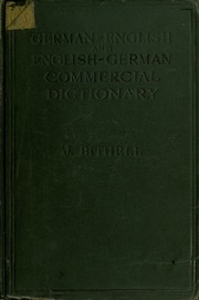 Commercial German Dictionary