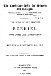 The Book Of The Prophet Ezekiel