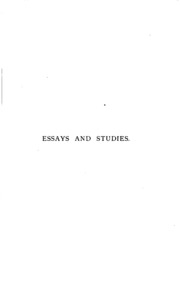 Essays And Studies