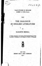 The Dialogue In English Literature