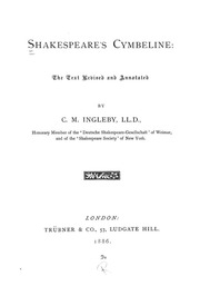 Shakespeare's Cymbeline: The Text Rev. And Annotated