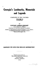 Georgia's Landmarks, Memorials, And Legends