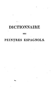 Dictionnaire Des Peintres Espagnols