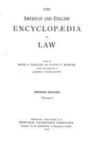 The American And English Encyclopedia Of Law
