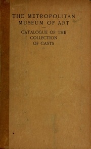 Catalogue Of The Collection Of Casts