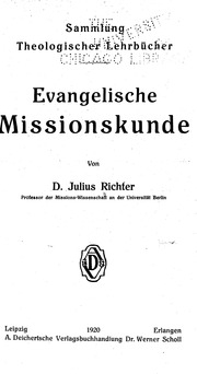 Evangelische Missionskunde