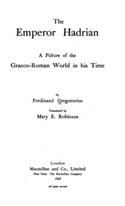 The Emperor Hadrian;