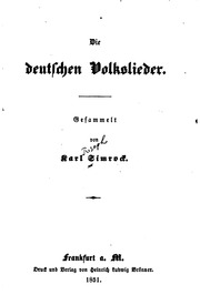 Die Deutschen Volkslieder