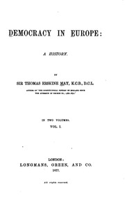 Democracy In Europe : A History