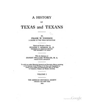 A History Of Texas And Texans
