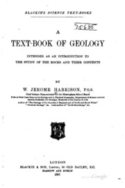 كتاب الجيولوجيا ، المقصود منه أن يكون مقدمة لدراسة الصخور ومحتوياتها ..