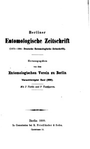 Berliner Entomologische Zeitschrift