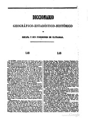 Diccionario geográfico-estadístico-histórico de España y sus posesiones de ultramar