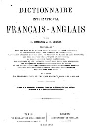 Dictionnaire international français-anglais