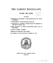 Works Of The Camden Society