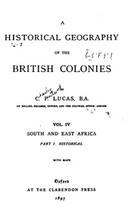 A Historical Geography Of The British Colonies