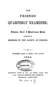 Friends' Quarterly Examiner
