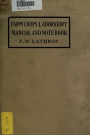 Farm Crops Laboratory Manual And Note Book