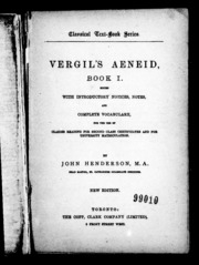 Virgil's Aeneid, Book 1