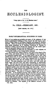 The Ecclesiologist
