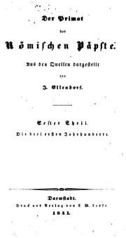 Der Primat der römischen Päpste