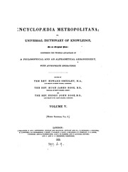 Encyclopædia metropolitana : or, Universal dictionary of knowledge