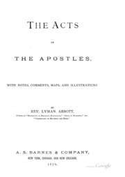 The Acts Of The Apostles
