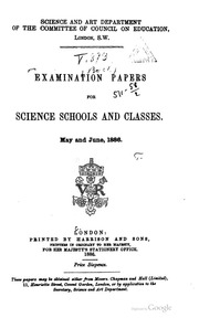 Examination Papers For Science Schools And Classes