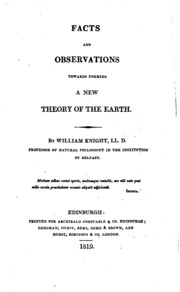Facts And Observations Towards Forming A New Theory Of The Earth