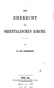 Das Eerecht Der Orientalischen Kirche