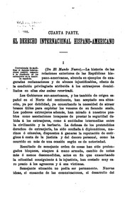 El derecho internacional hispano-americano (público y privado)