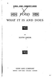 Food: What It Is And Does